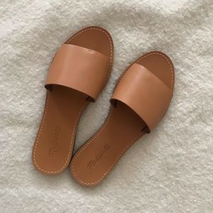 Madewell Slide Sandals in Leather